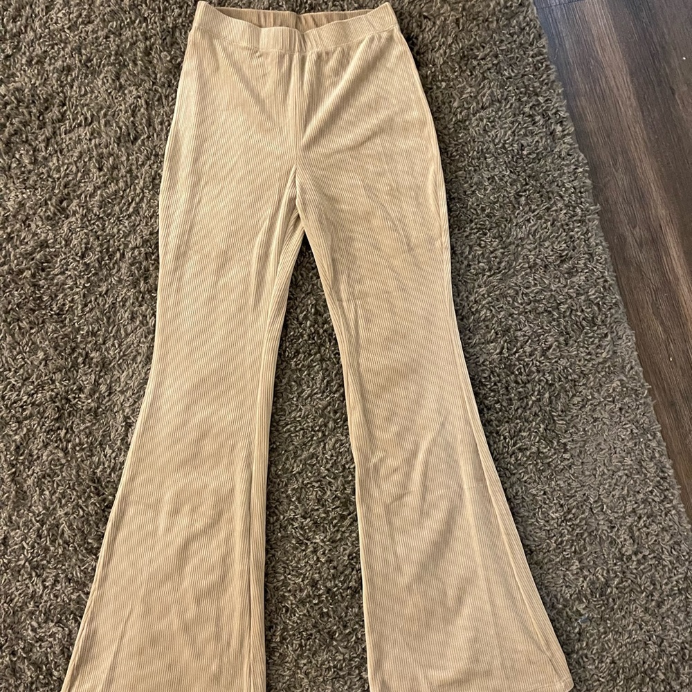 H&M flare velvet yoga pants